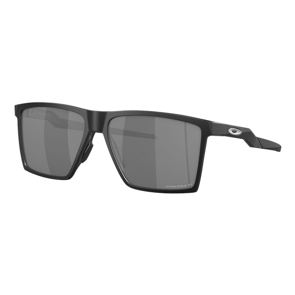 Oakley Polarized Futurity Sunglasses Satin Black/Prizm Black Polarized - Size 57 frame — main view