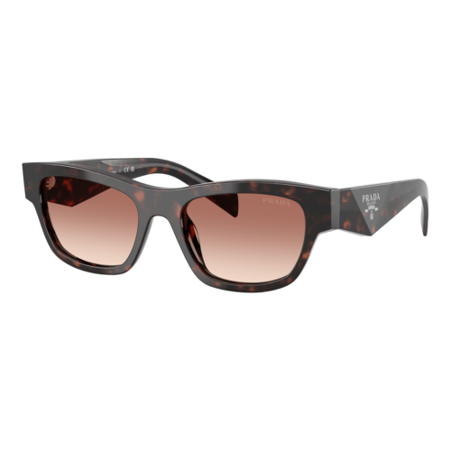 Prada Womens PR B09S Sunglasses Root Tortoise/Light Brown Gradient Bordeaux — main view