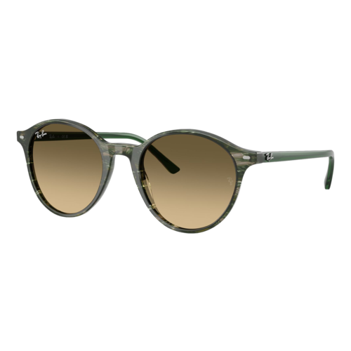 Ray-Ban Bernard Sunglasses Polished Transparent Shade Fantasy Green/Brown Gradient — main view