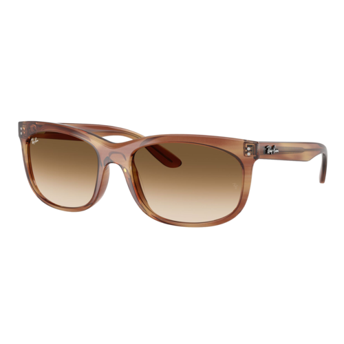 Ray-Ban Balorette Sunglasses Polished Striped Brown/Clear Gradient Brown — main view