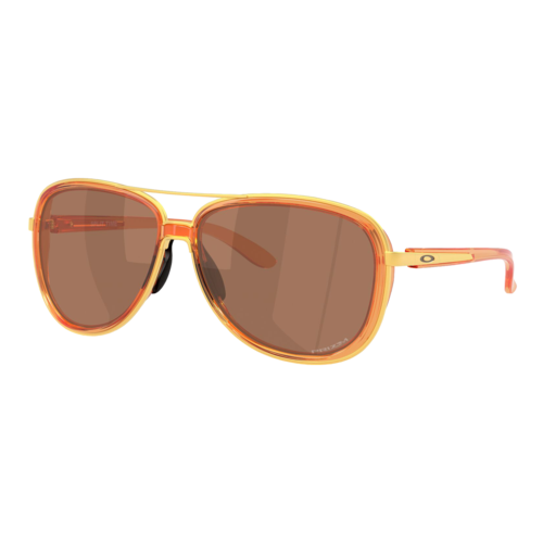 Oakley Womens Split Time Sunglasses Transparent Ginger/Prizm Tungsten — main view