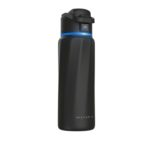 WaterH Boost Smart Water Bottle: Hydration Tracker with APP & Insulation - 32 oz — Black — main view