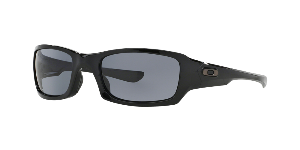 Oakley Fives Squared Sunglasses - Polished Black/Grey — main view