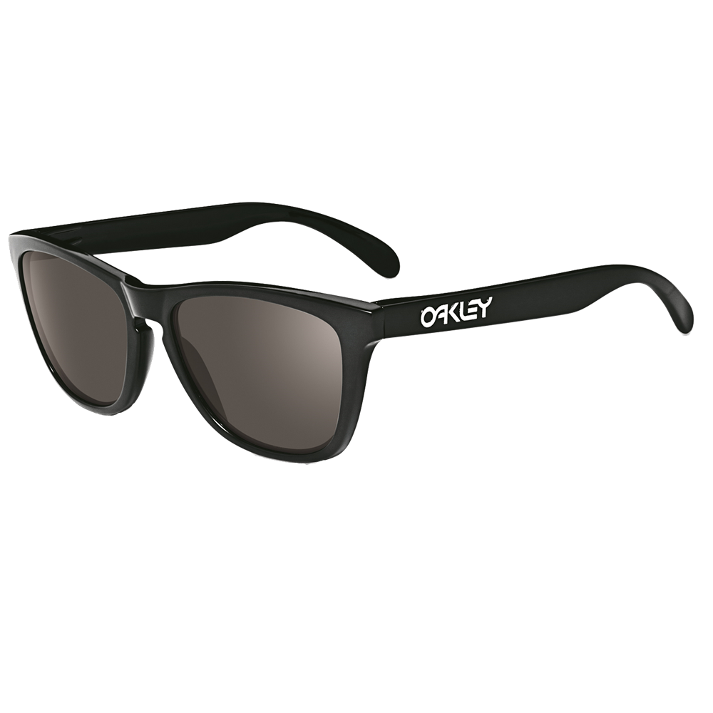 Oakley Frogskins Sunglasses - Polished Black/Grey — main view