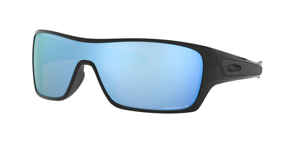 Oakley Turbine Rotor Prizm Deep Water Polarized Sunglasses - Polished Black/Prizm Deep Water Polarized — main view