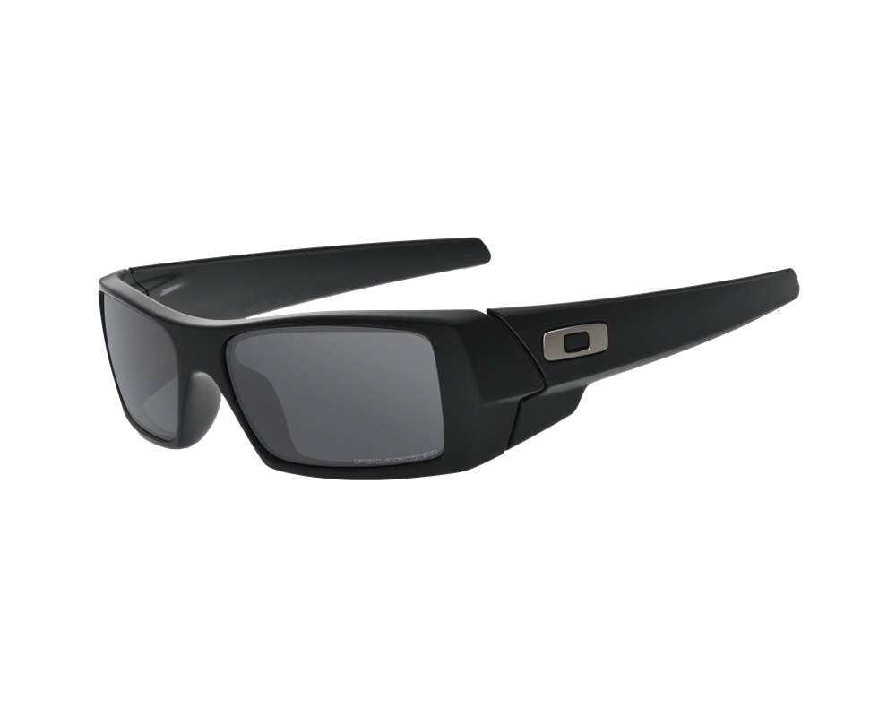 Oakley Polarized Gascan Sunglasses - Matte Black/Black Iridium Polarized — main view
