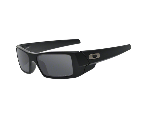 Oakley Polarized Gascan Sunglasses - Matte Black/Black Iridium Polarized — main view