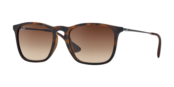 Ray-Ban RB4187 Chris Gradient Sunglasses - Tortoise/Brown Gradient — main view