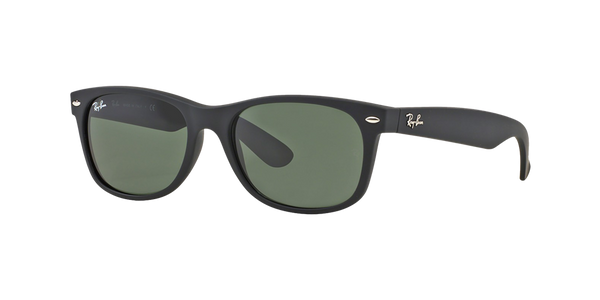 Ray-Ban RB2132 New Wayfarer Classic Sunglasses - Black/Green Classic G-15 — main view
