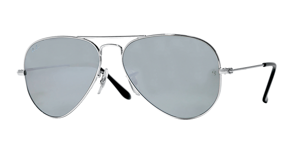 Ray-Ban RB3025 Original Aviator Sunglasses - Silver/Silver Mirror — main view