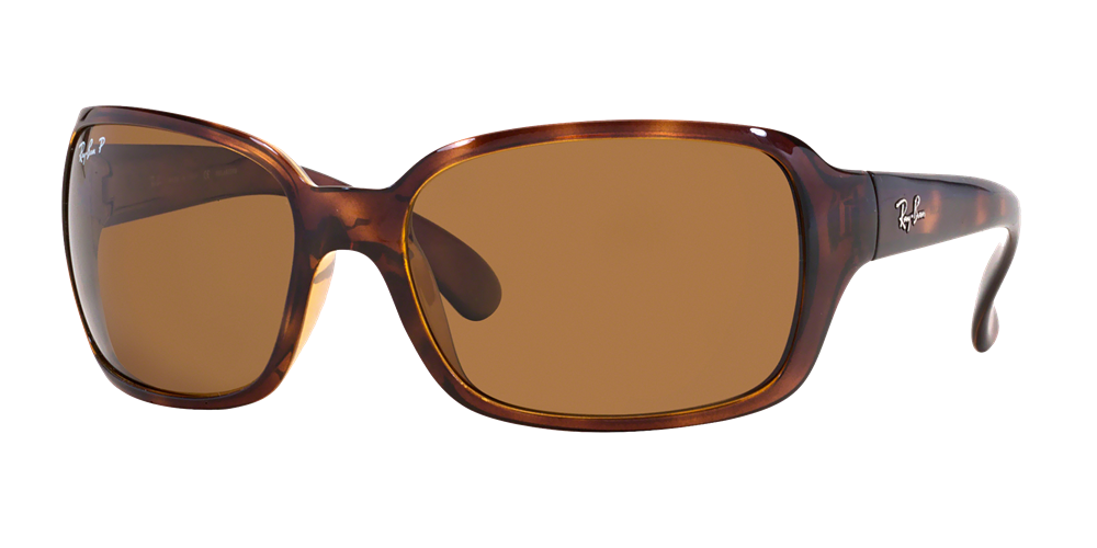Ray-Ban Womens Highstreet Sunglasses - Tortoise/Polarized Brown Classic B-15 — main view