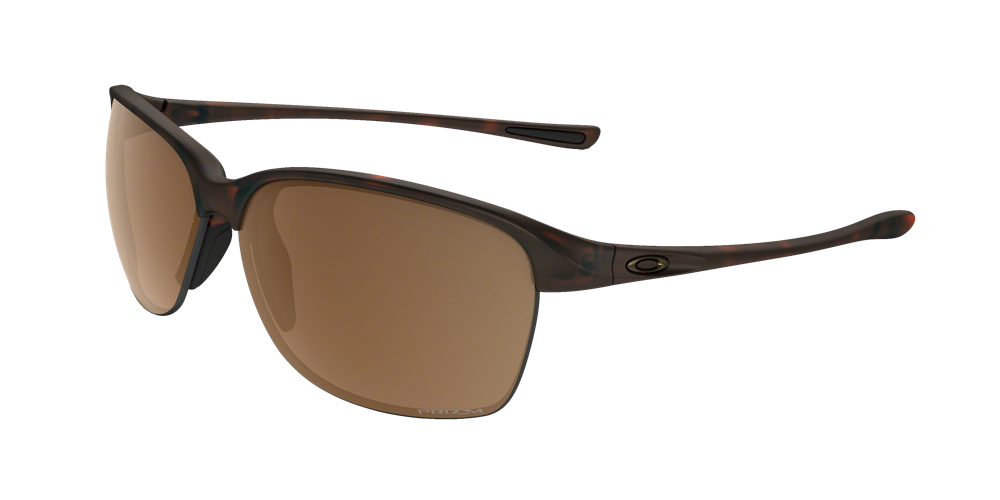 Oakley Polarized Womens Unstoppable Sunglasses - Matte Tortoise/Prizm Tungsten Polarized — main view
