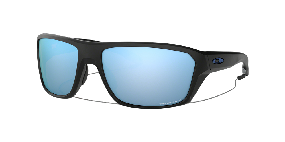 Oakley Polarized Split Shot Sunglasses - Matte Black/Prizm Deep Water Polarized — main view