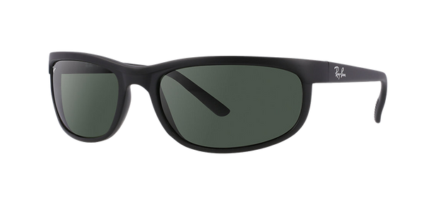 Ray-Ban Polarized Predator 2 Sunglasses - Matte Black-Black/Polarized Grey Mirror — main view