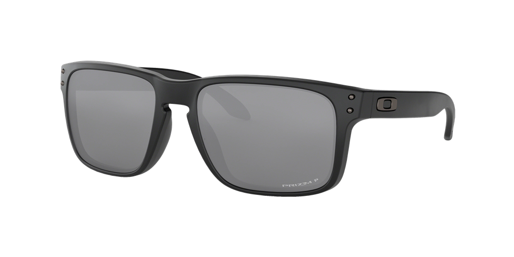 Oakley Polarized Holbrook Sunglasses - Matte Black/Prizm Black Polarized — main view
