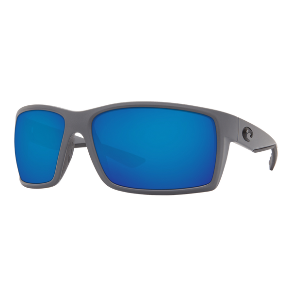 Costa Reefton Sunglasses - Matte Gray/Blue Mirror 580P — main view