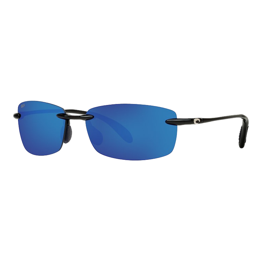 Costa Ballast Sunglasses - Shiny Black/Blue Mirror 580P — main view