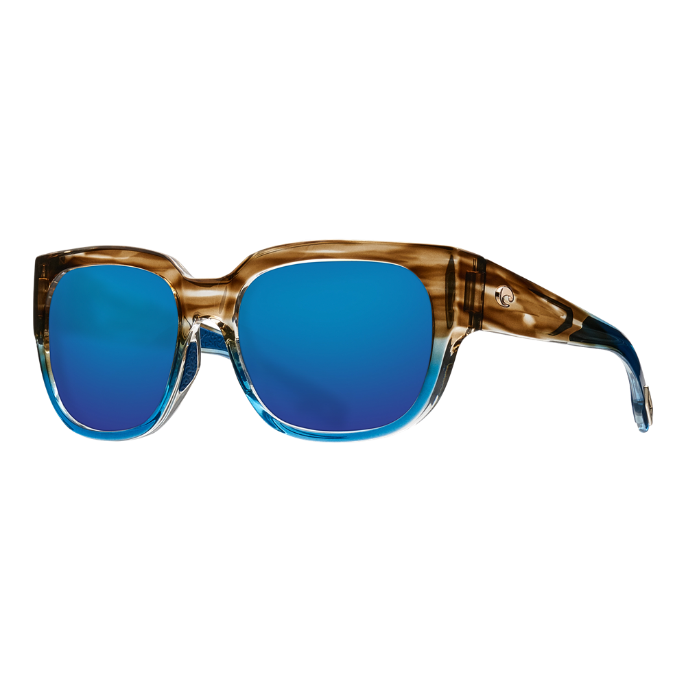 Costa Womens Waterwoman Sunglasses - Shiny Wahoo/Blue Mirror 580G — main view