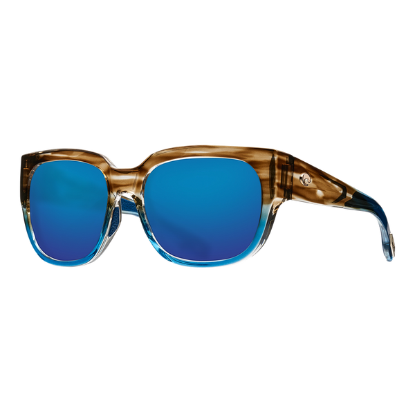 Costa Womens Waterwoman Sunglasses - Shiny Wahoo/Blue Mirror 580G — main view