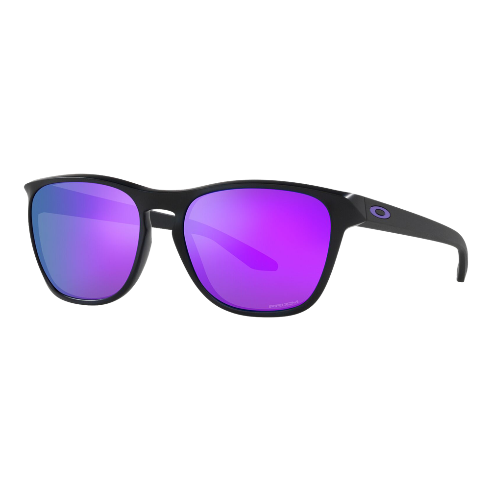Oakley Manorburn Sunglasses - Matte Black/Prizm Violet — main view