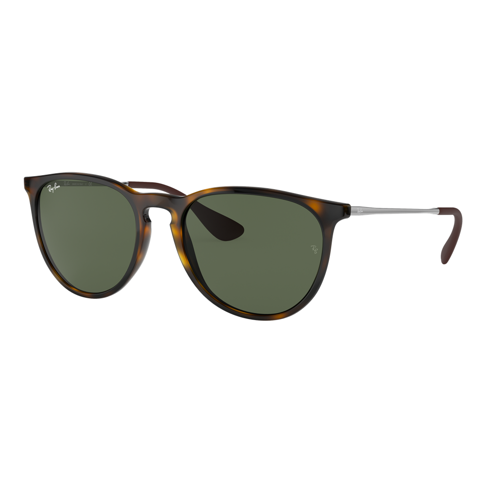 Ray-Ban Womens Erika Classic Sunglasees - Tortoise/Green Classic — main view