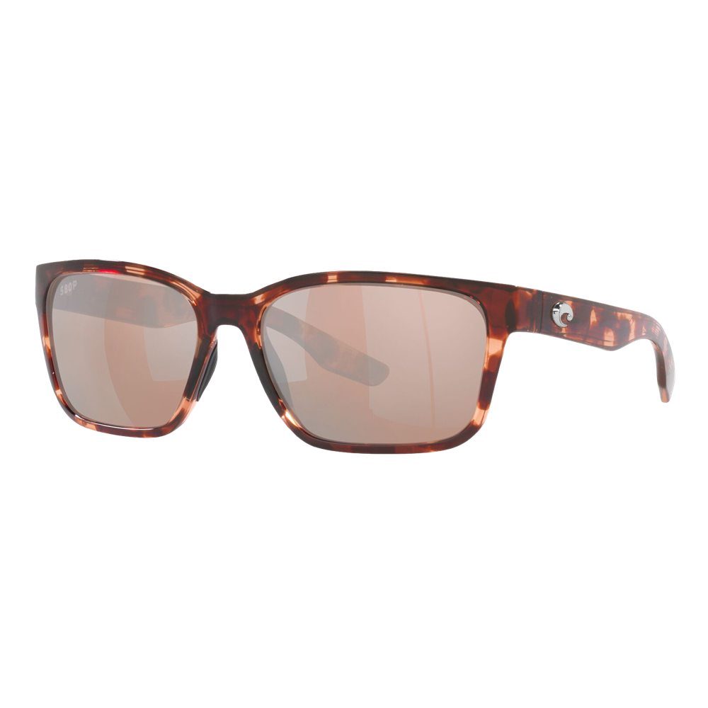Womens Palmas Sunglasses - Coral Tortoise/Copper Silver Mirror 580P — main view