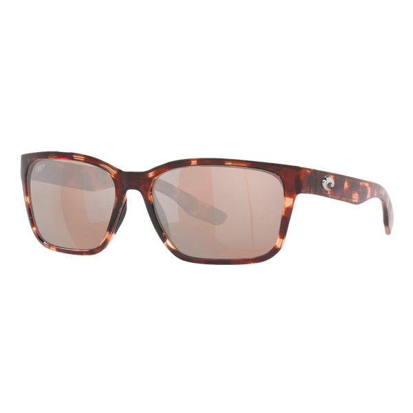 Womens Palmas Sunglasses - Coral Tortoise/Copper Silver Mirror 580P — main view