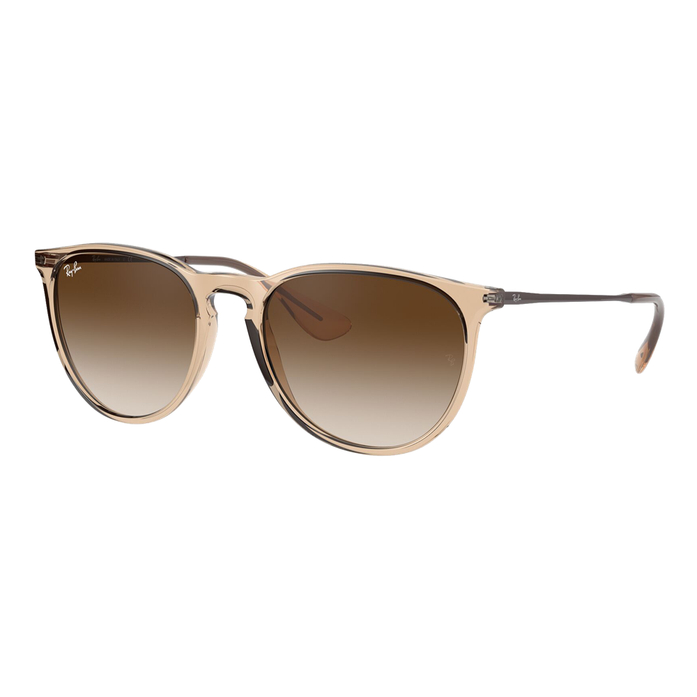 Womens Erika Color Mix Sunglasses - Shiny Transparent Brown/Brown Gradient — main view