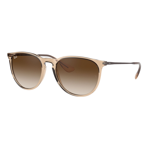 Womens Erika Color Mix Sunglasses - Shiny Transparent Brown/Brown Gradient — main view