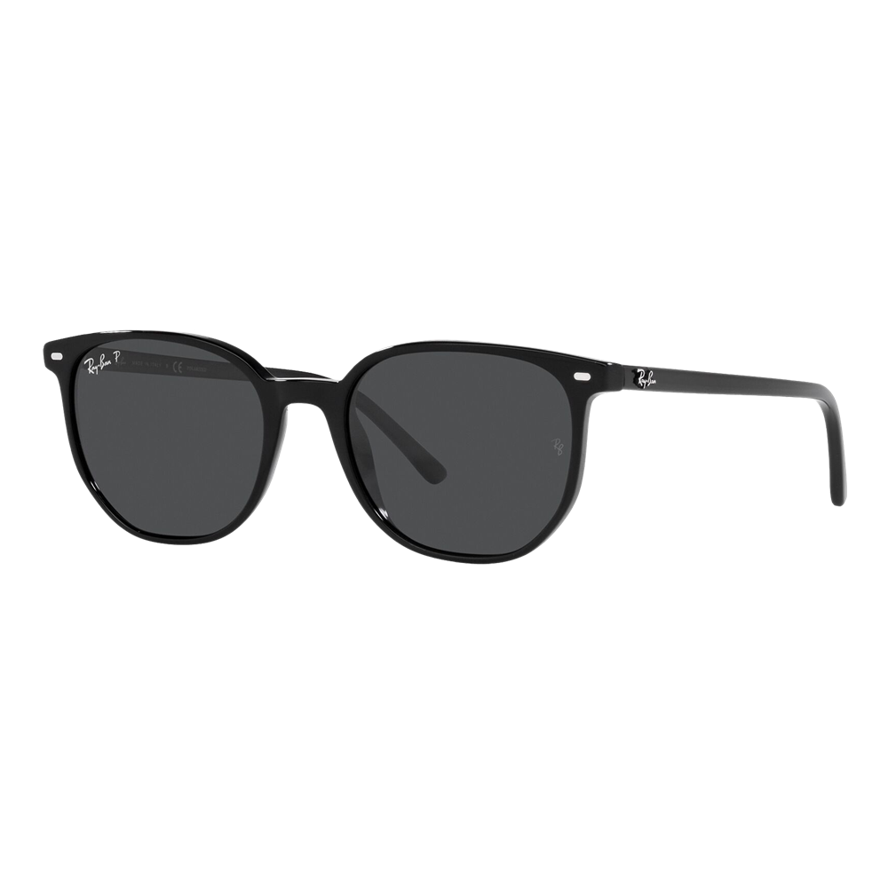 Ray-Ban Polarized Elliot Sunglasses Black/Grey Classic Polarized -  Size 52 frame — main view