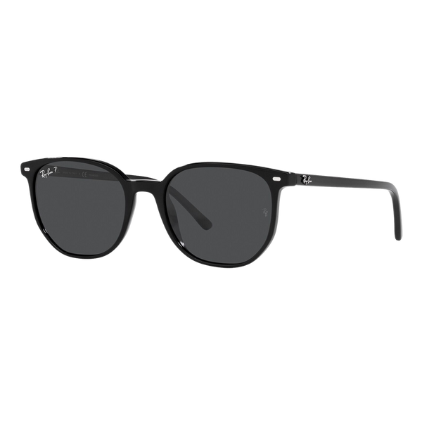 Ray-Ban Polarized Elliot Sunglasses Black/Grey Classic Polarized -  Size 52 frame — main view