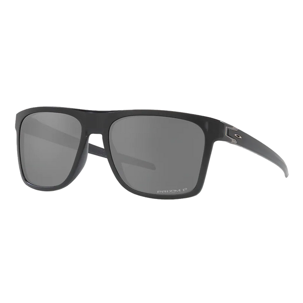 Oakley Polarized Leffingwell Sunglasses Matte Black Ink/Prizm Black Polarized -  Size 57 frame — main view
