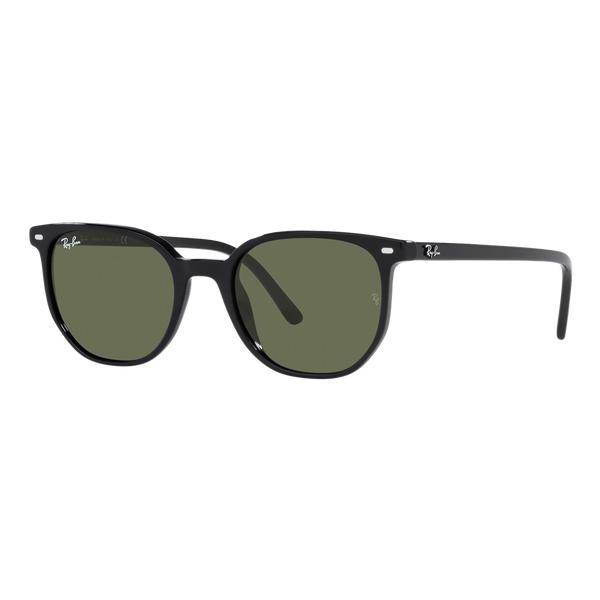 Ray-Ban Elliot Sunglasses Black/Green Classic -  Size 52 frame — main view