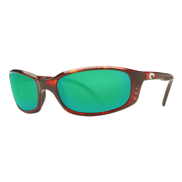 Costa Brine Sunglasses - Tortoise/Green Mirror 580P — main view