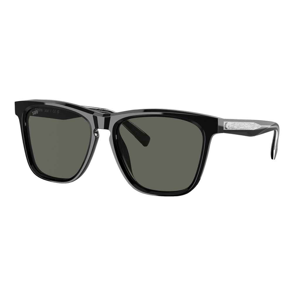 Costa Ulu Sunglasses Black/Gray 580G - Size 56 frame — main view