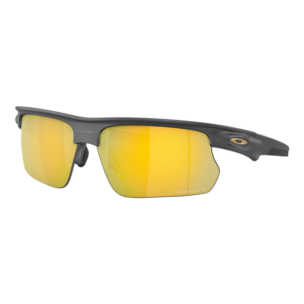 Oakley Polarized Bisphaera Sunglasses Matte Carbon/Prizm 24k Polarized - Size 68 frame — main view