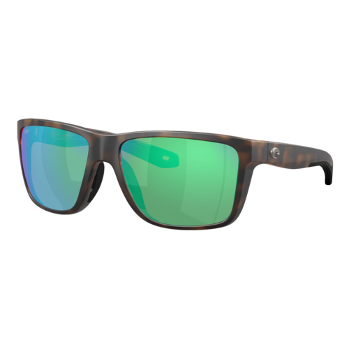 Costa Broadbill II Sunglasses Matte Tortoise/Green Mirror 580G — main view