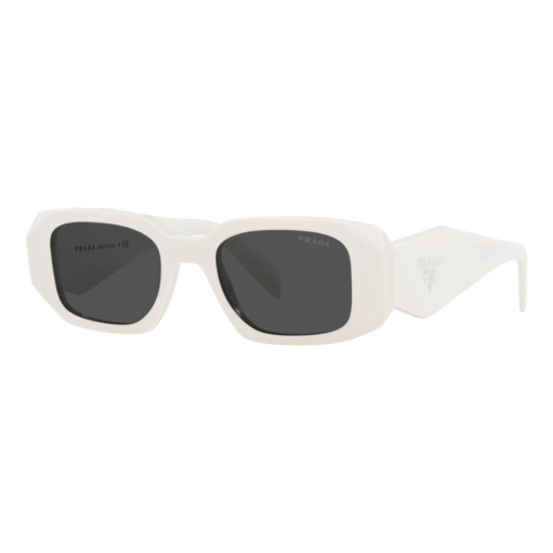 Prada Womens Symbole Sunglasses Talc/Dark Grey — main view