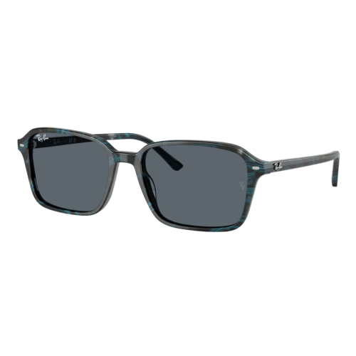 Ray-Ban Raimond Sunglasses Polished Transparent Fantasy Blue-Grey/Blue — main view