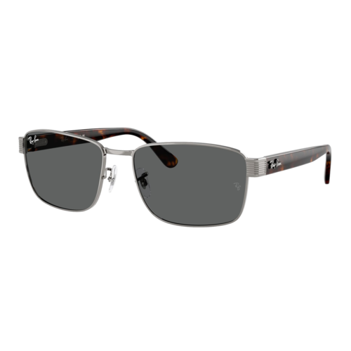 Ray-Ban RB3750 Sunglasses Polished Gunmetal/Dark Grey — main view