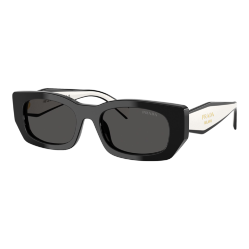 Prada Womens PR B05S Sunglasses Black/Dark Grey — main view