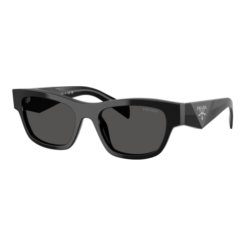 Prada Womens PR B09S Sunglasses Black/Dark Grey — main view
