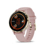 Soft Gold Stainless Steel Bezel with Dust Rose Case and Silicone Band