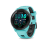 Black Bezel with Aqua Case and Aqua/Black Silicone Band