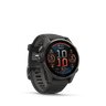 AMOLED, Sapphire, Carbon Gray DLC Titanium with Black/Pebble Gray Silicone Band
