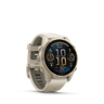 AMOLED, Sapphire, Soft Gold with Fog Gray/Dark Sandstone Silicone Band