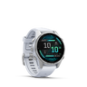 AMOLED, Silver with Whitestone Silicone Band