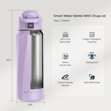 WaterH Boost Smart Water Bottle: Hydration Tracker with APP & Insulation - 32 oz — view 38