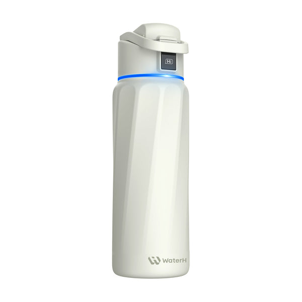 WaterH Boost Smart Water Bottle: Hydration Tracker with APP & Insulation - 32 oz — White — main view