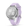 Silver with Purple Jasmine Silicone Band